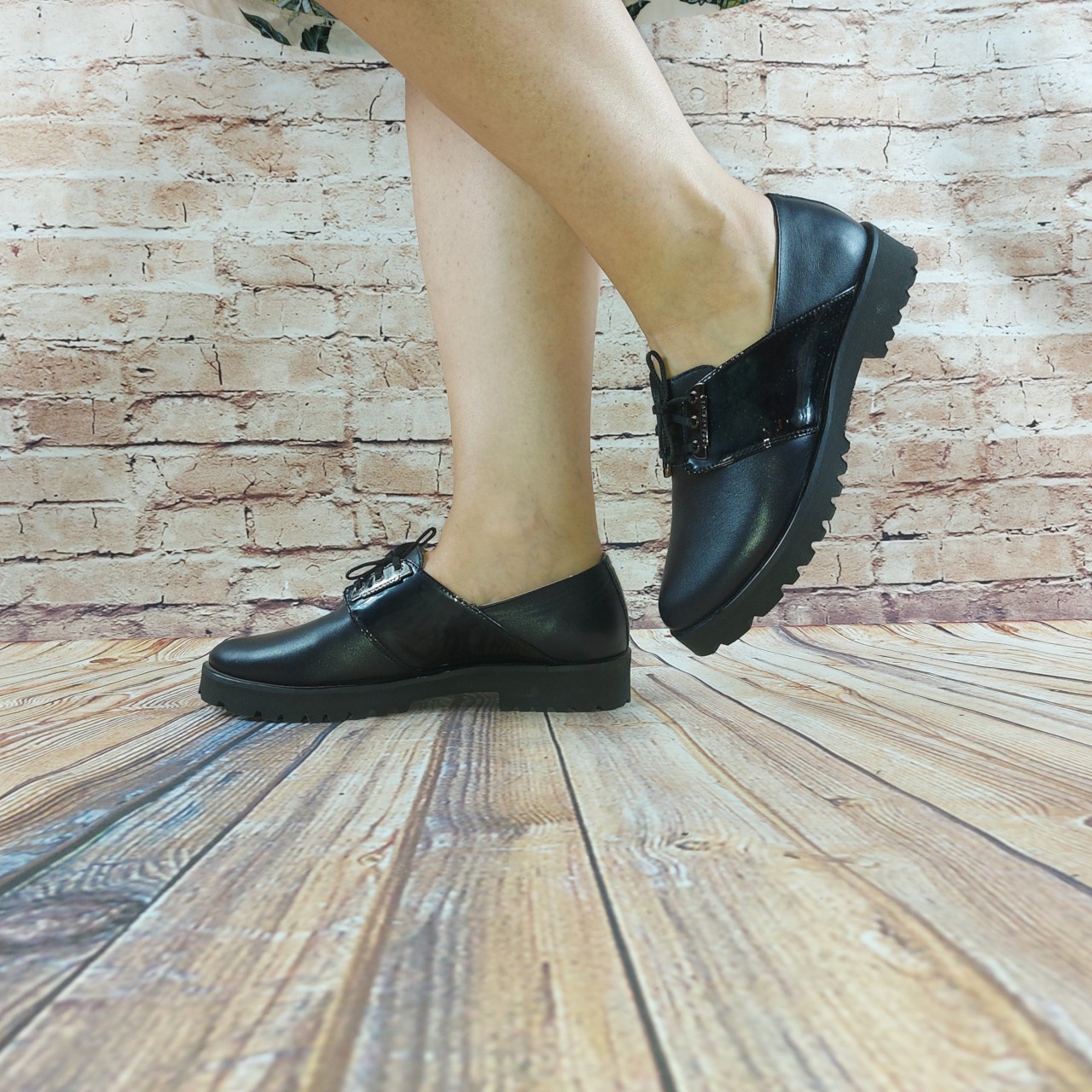 Туфлі жіночі чорні шкіра Роста 16100, останній 37 розмір