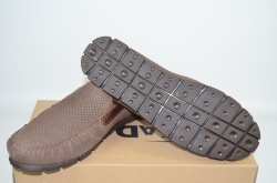 Туфли-мокасины мужские KADAR 2789797 коричневые нубук, последний 41 размер