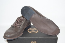 Туфли броги мужские Broni 9-04 коричневые нубук, размеры 41,44