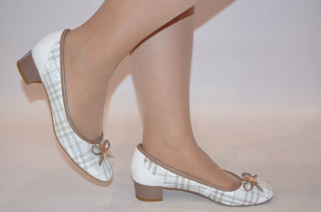 Туфли женские MEA BALLAN 01-249 белые кожаные (последний 39 размер)