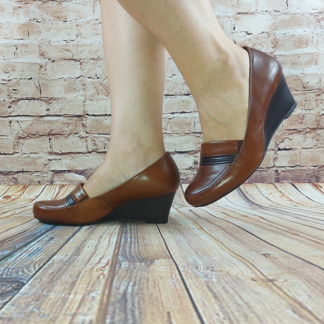 Туфли женские Beletta 0312 коричневые кожа, размеры 36,40