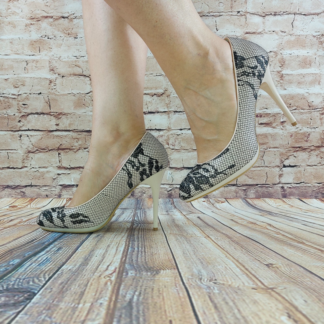 Туфлі жіночі бежеві шкіра Lanzoni 1010, останній 37 розмір