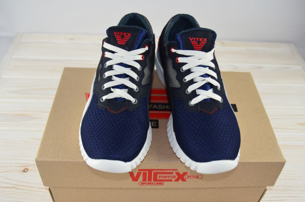 Кроссовки мужские Vitex 12306B синие текстиль