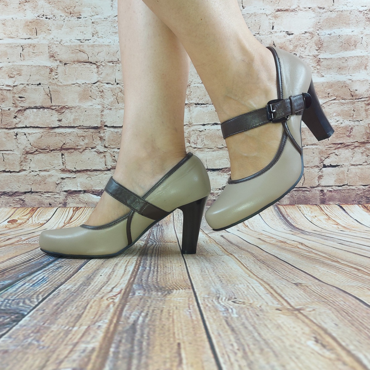 Туфлі жіночі бежеві шкіряні Beletta 137-60, останній 39 розмір
