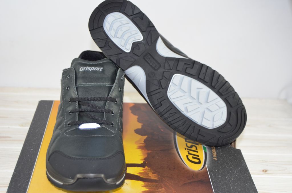 Туфлі чоловічі Grisport 13911-39 сірі шкіра на шнурках,останній 42 розмір