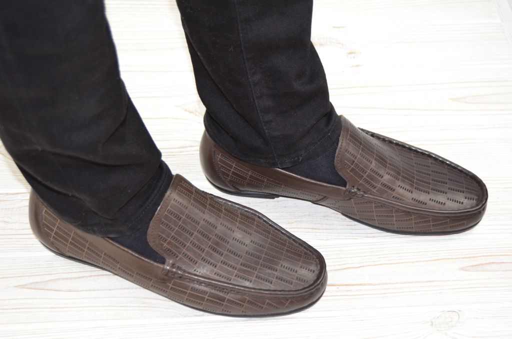 Туфли-мокасины мужские EGO LINE 14259 чёрные кожа