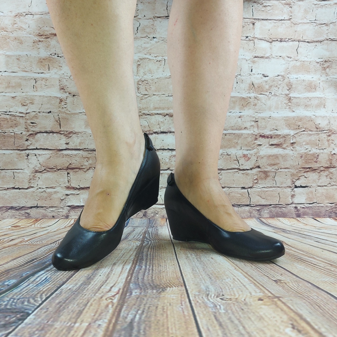 Туфли женские чёрные кожа Blizzarini 1526-6713-915, последний 36 размер
