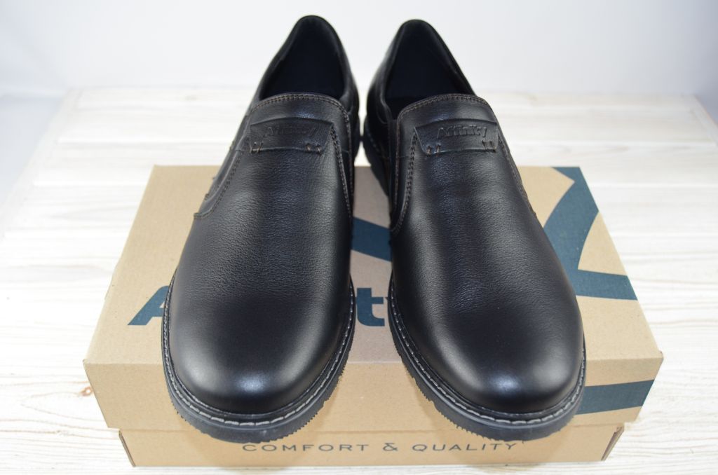 Туфли мужские Affinity 1687-111 чёрные кожа (последний 40 размер)