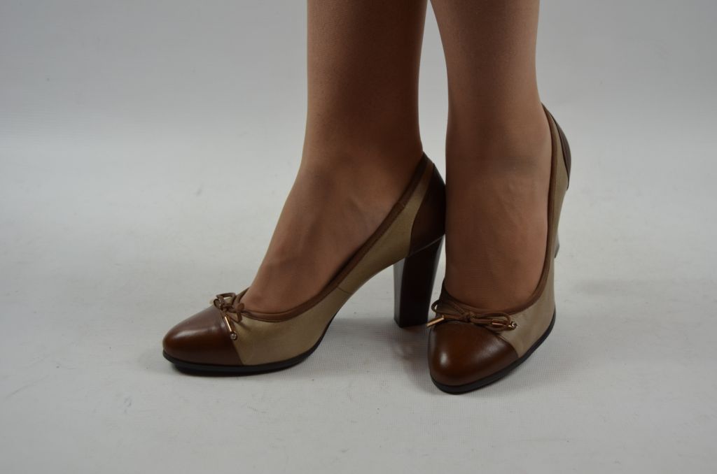 Туфлі жіночі Big Rope 1739 коричневі шкіра (останній 37 розмір)