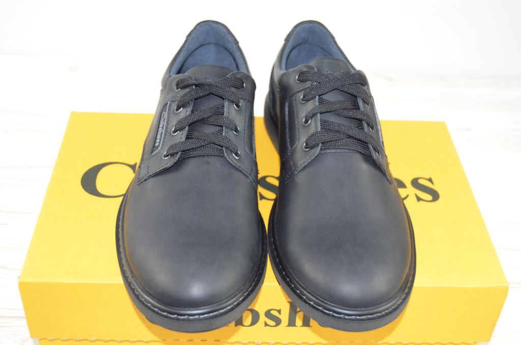 Туфли мужские Affinity 1843-11 чёрные кожа на шнурках (последний 41 размер)