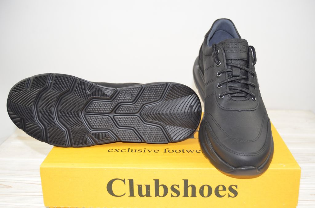 Кросівки чоловічі CLUBSHOES 19-25 чорні шкіра