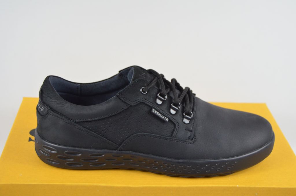 Туфлі чоловічі CLUB SHOES 19-4-1 чорні нубук на шнурках, останній 45 розмір
