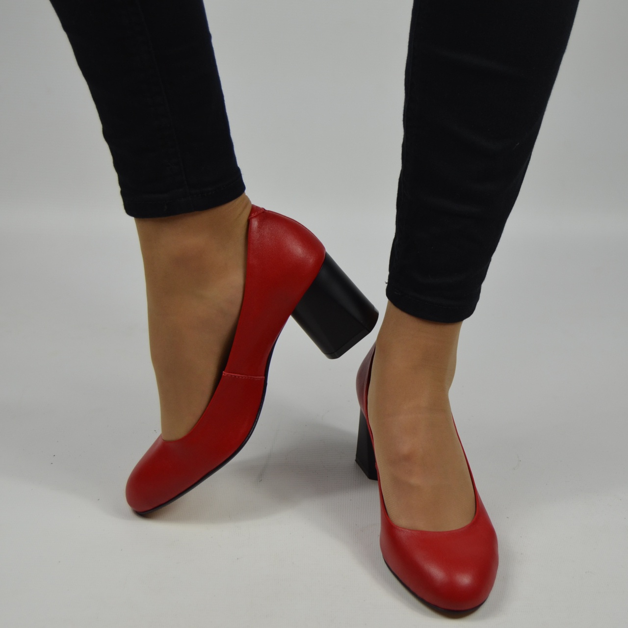 Туфлі жіночі AURIS 1950-1 червоні шкіра
