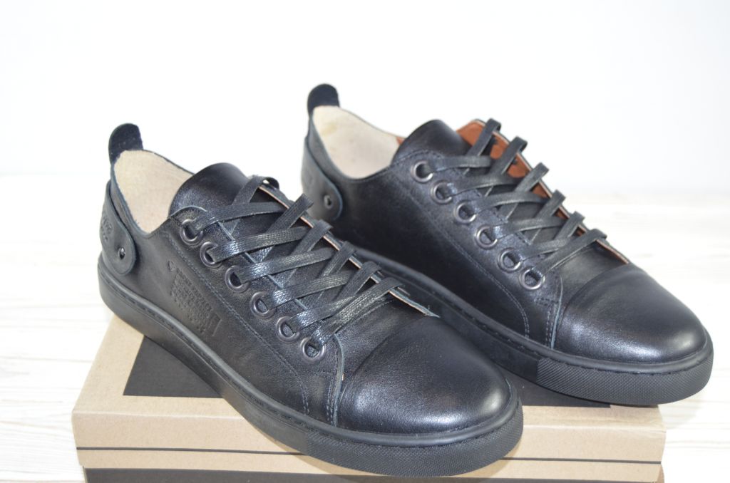 Туфли мужские Broni 20-01 чёрные нубук на шнурках, размеры 40,45