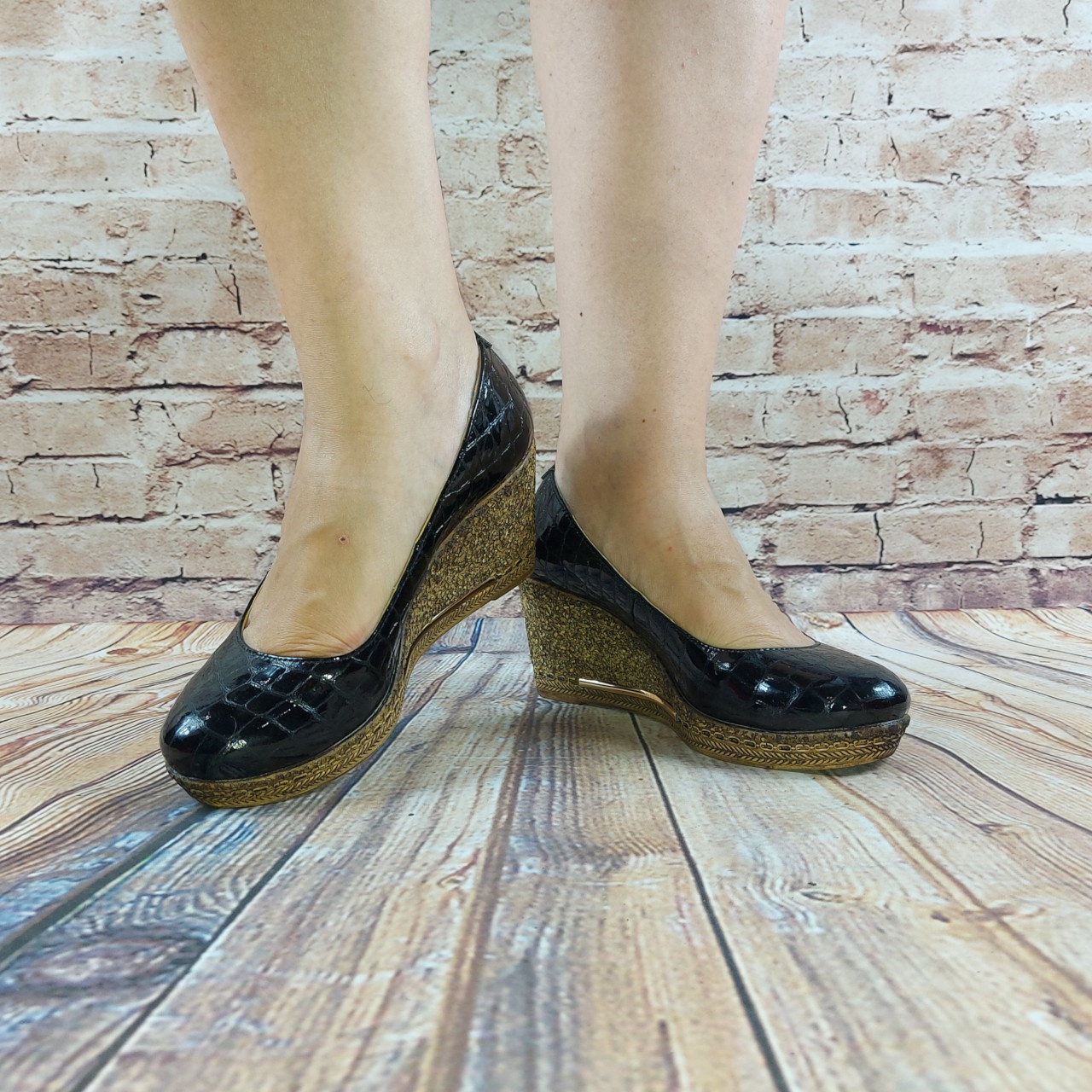 Туфли женские чёрные лаковая кожа ANGEL 221, последний 37 размер