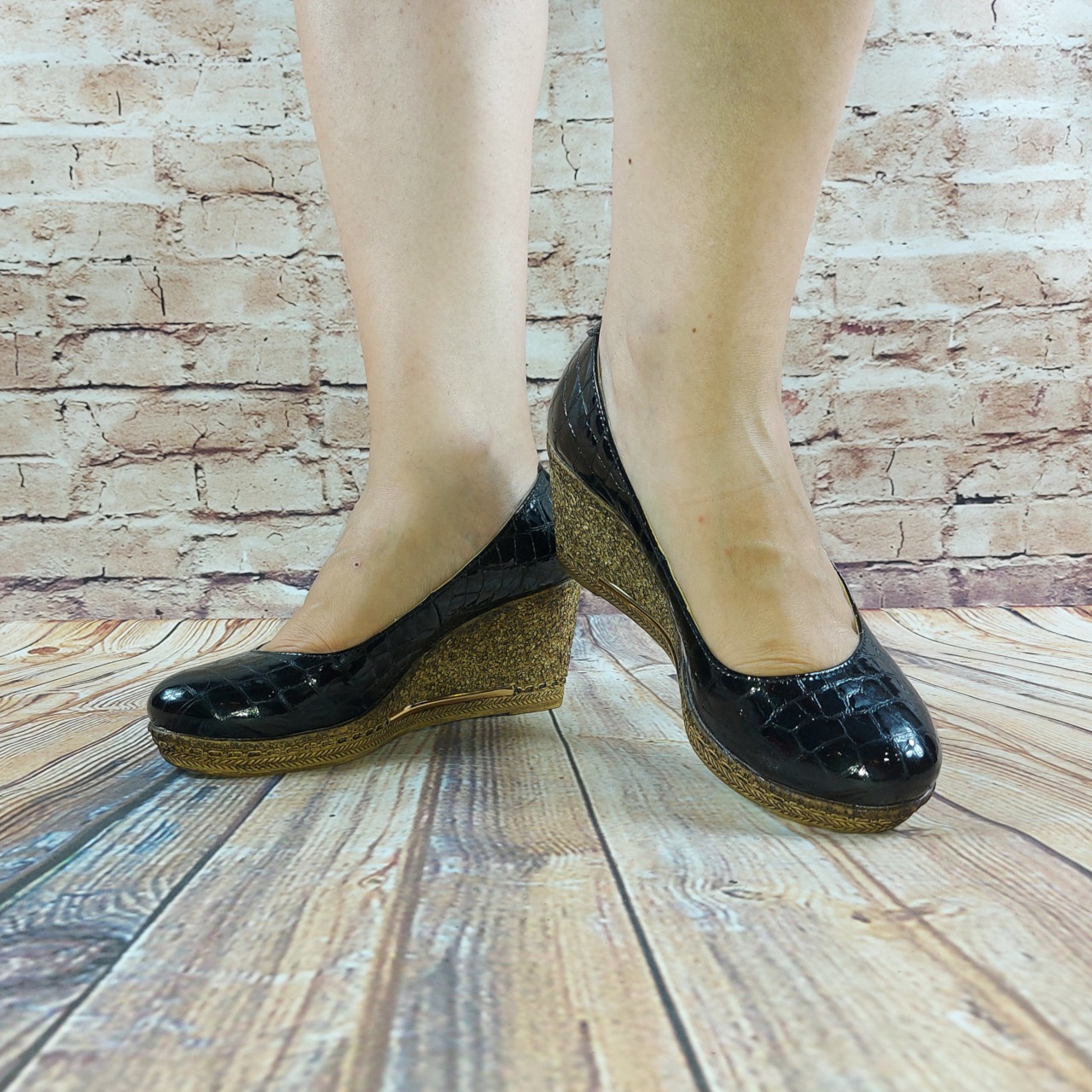 Туфли женские чёрные лаковая кожа ANGEL 221, последний 37 размер