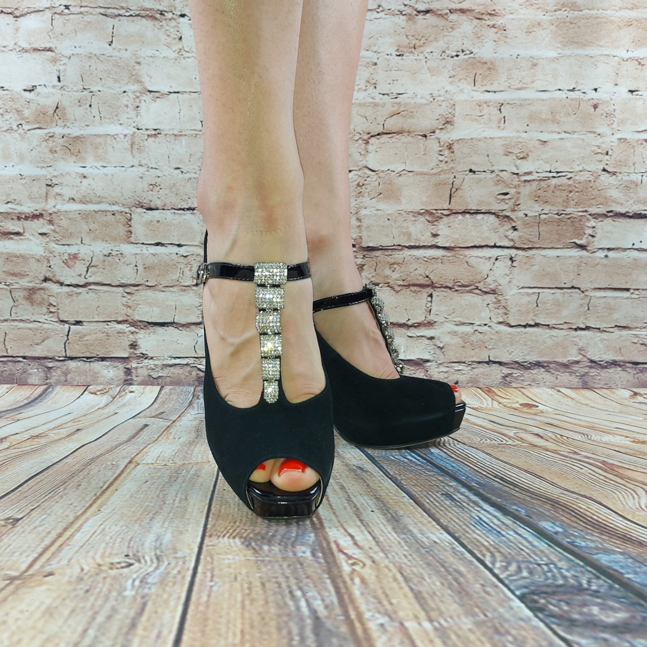 Туфли женские чёрные замша Blizzarini 3213-1502-304,последний 38 размер