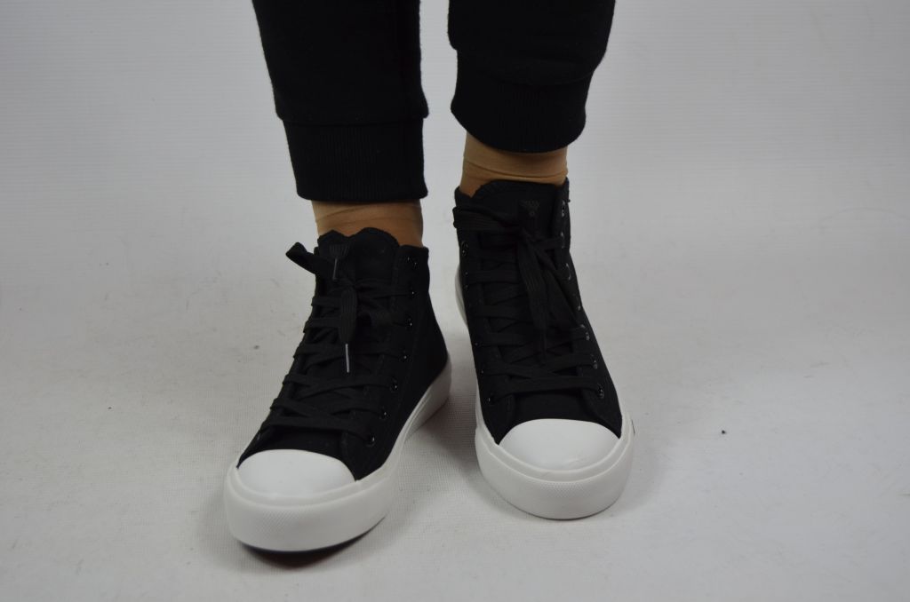 Кроссовки кеды подростковые Comfort baby 333-32 чёрные текстиль