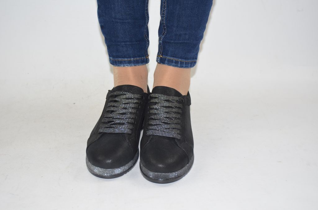 Туфлі-мокасини жіночі Mariani 450-2-107-20 чорні шкіра (останній 36 розмір)