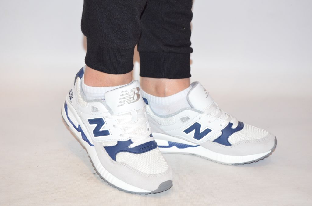 Кросівки підліткові унісекс New Balance 530-1 (репліка) білі текстиль