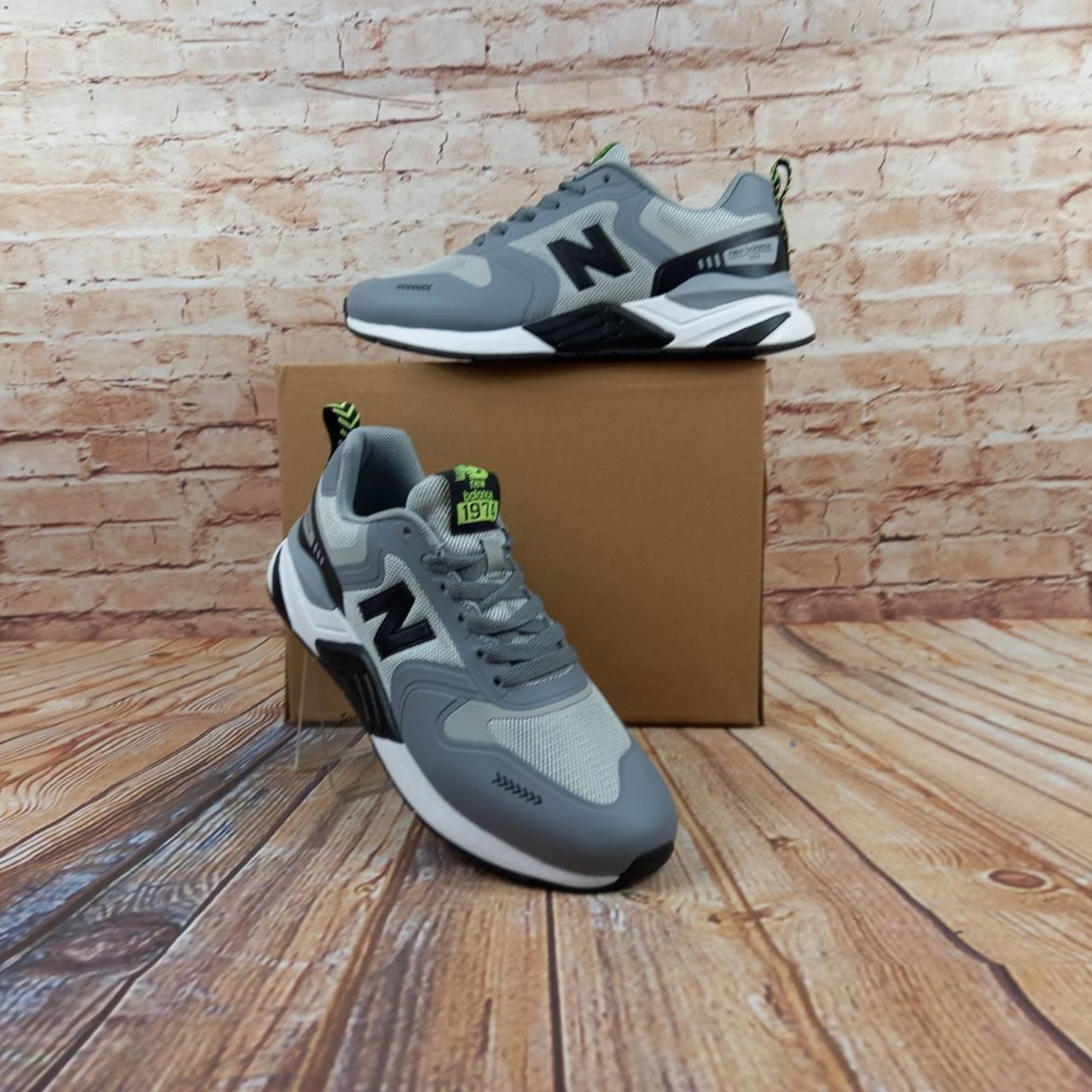 Кросівки чоловічі New Balance 5461-2 сірі текстиль (репліка)