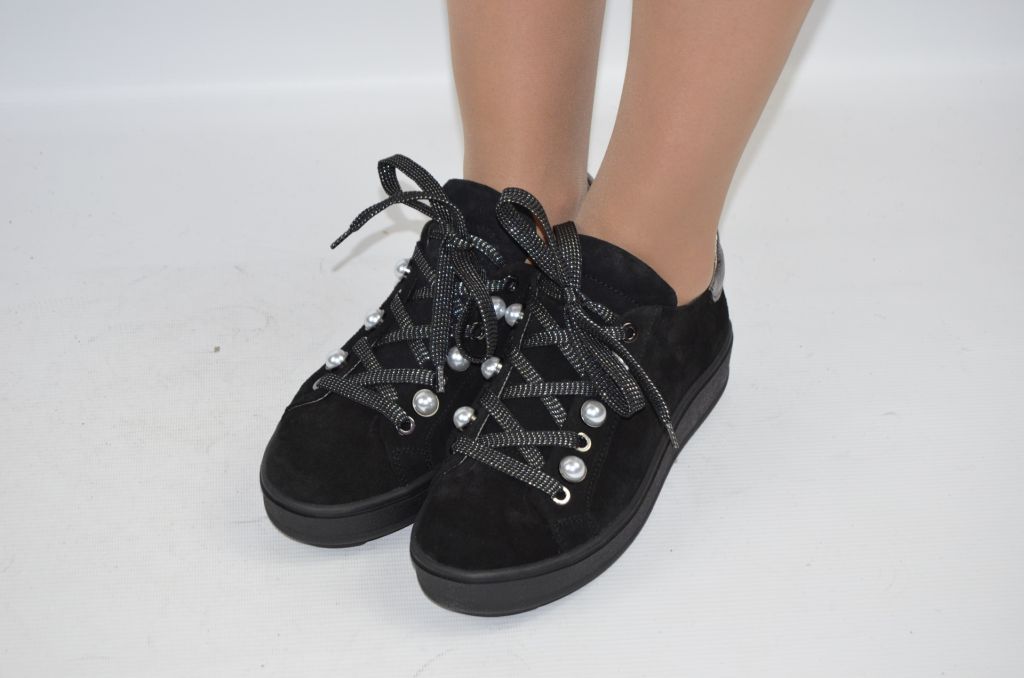 Туфли женские Eclipse 626-8 чёрные замша на платформе размеры 36,38