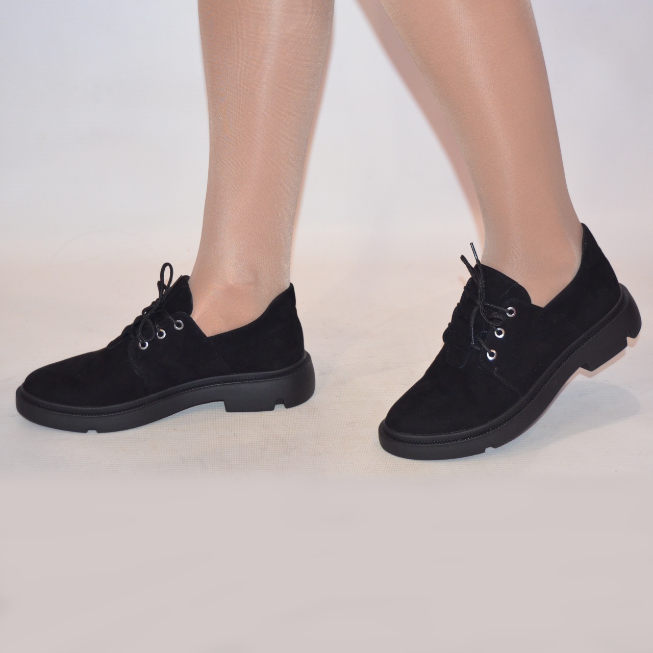 Туфлі жіночі ILONA 664-198 чорні замшеві, розміри 37,39