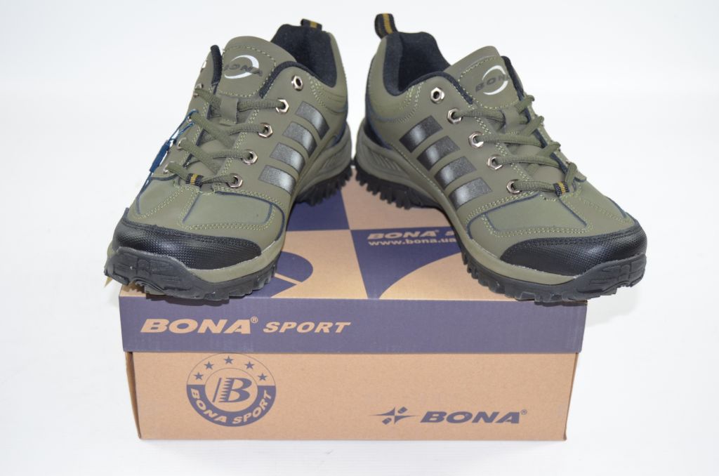 Кросівки чоловічі Bona 713В зелені нубук
