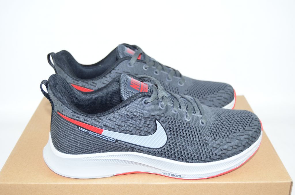 Кросівки унісекс Nike 794-2 (репліка) сірі текстиль