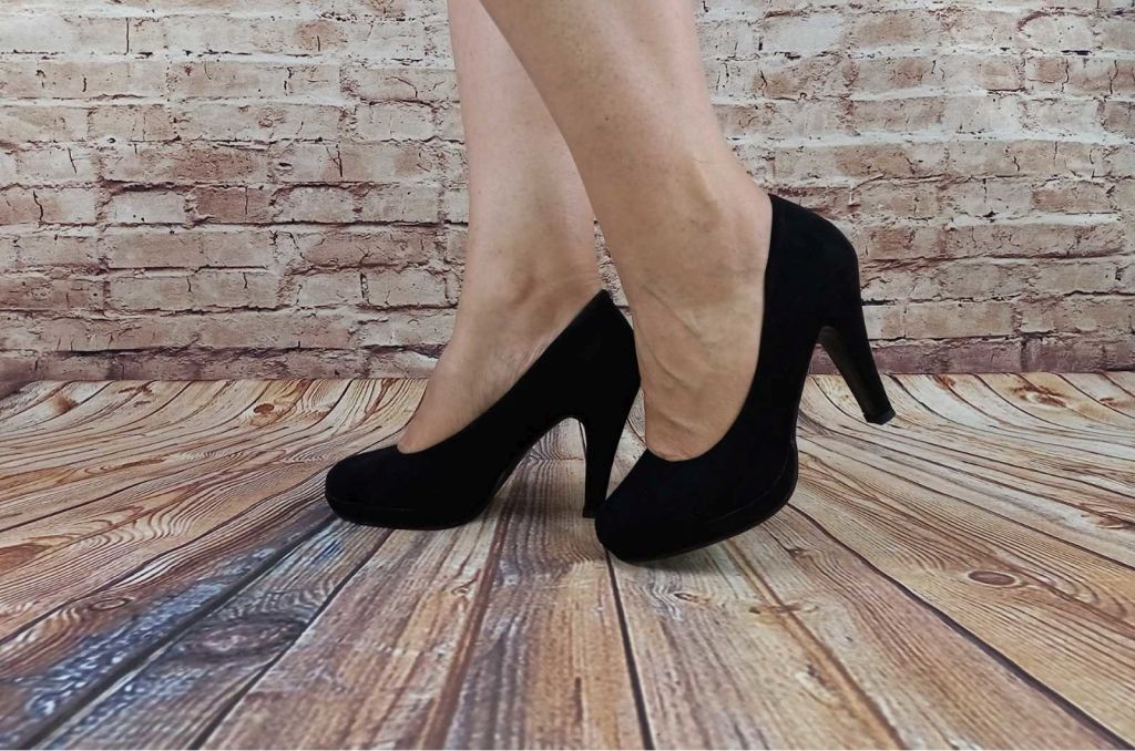 Туфли женские чёрные замша Jane Klaine 85-87, последний 36 размер
