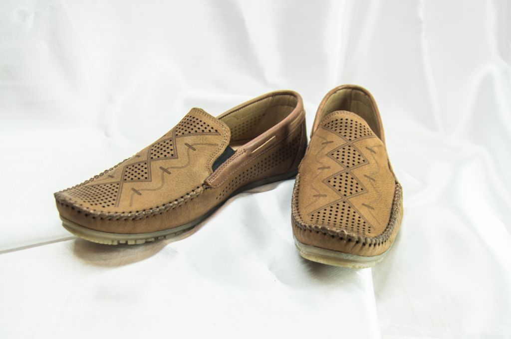 Туфлі-мокасини чоловічі Belvas 327-44 коричневі нубук, розміри 39,43