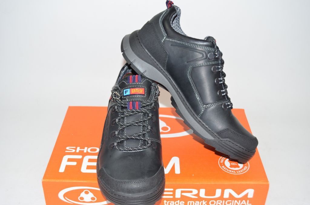 Кросівки чоловічі FERUM Т-34 чорні шкіра
