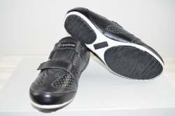 Кросівки підліткові унісекс Restime 002А чорні шкіра