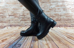 Ботинки женские зима чёрные кожа CORSO VITA 02-1560491