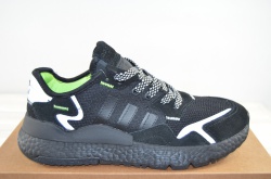 Кросівки чоловічі Adidas 3M 042-1 (репліка) чорні текстиль, останній 44 розмір