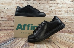 Туфлі чоловічі Affinity 1025-111 чорні шкіра на шнурках