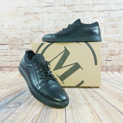 Туфли мужские Marion 1065-178 чёрные кожаные