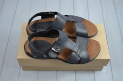 Мужские сандали Step Wey 1075-1 чёрные кожа, последний 44 размер