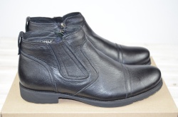 Ботинки мужские зимние Тезоро 11083 чёрные кожа (последний 40 размер)