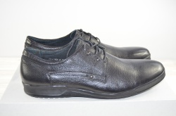 Туфлі чоловічі Comfortime 11193 чорні шкіра на шнурках, останній 42 розмір