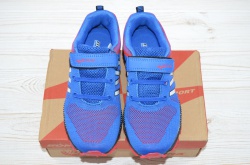 Кросівки дитячі синьо-червоні текстиль Bona118A-11