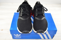 Кросівки підліткові Adidas 12-15 (репліка) чорні текстиль, останні розміри 36,38 