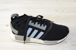 Кроссовки подростковые Adidas 12-16(реплика) чёрные текстиль