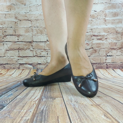 Туфлі жіночі коричневі шкіра Big Rope 12219-18-2, останній 36 розмір