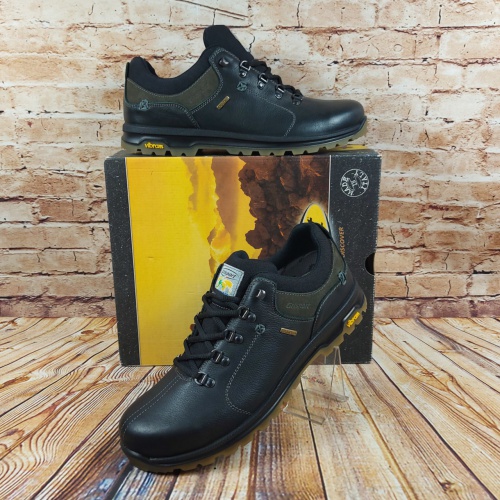 Туфли мужские Grisport 12907-139 чёрные кожа на шнурках