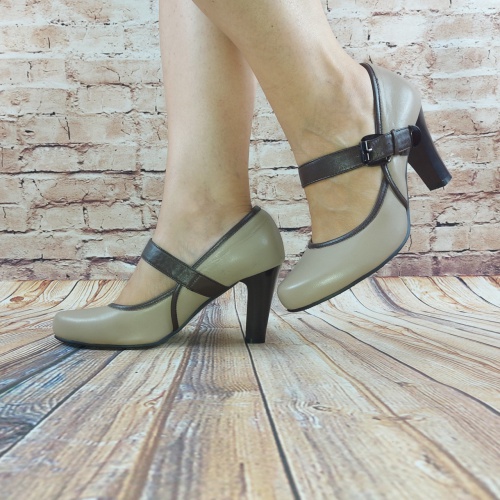 Туфлі жіночі бежеві шкіряні Beletta 137-60, останній 39 розмір