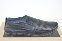 Туфлі-мокасини чоловічі Konors 1405-1-7-1 чорні шкіра