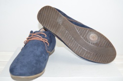 Туфлі чоловічі Affinity 1405-229 сині нубук розміри 44,45