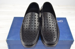 Туфлі-мокасини чоловічі EGO LINE 14256 чорні шкіра (останній 39 розмір)
