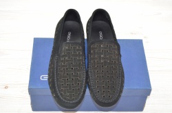 Туфлі-мокасини чоловічі EGO LINE 14257 чорні замша розміри 40,41